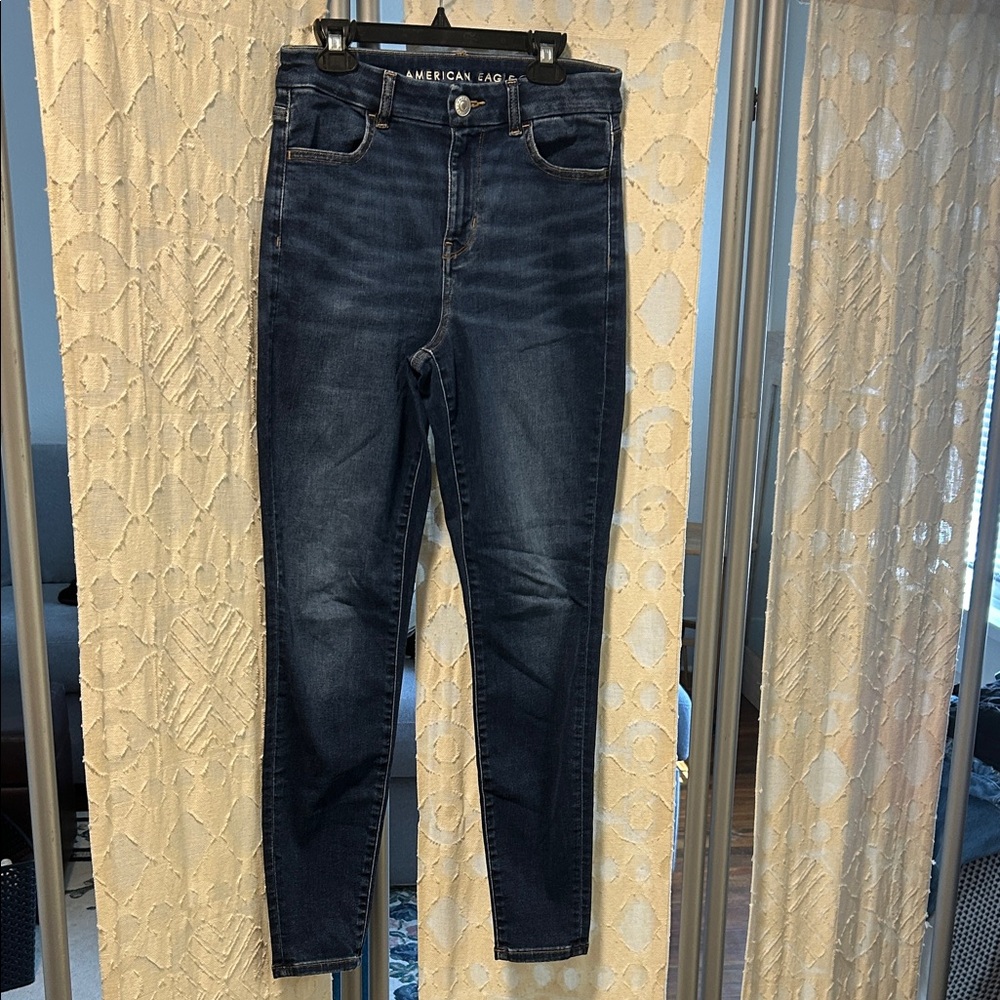 American Eagle Outfitters Women's High Rise Dark Indigo Jeans size 4